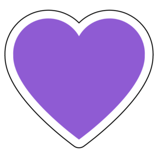 Heart Sticker (Lavender)
